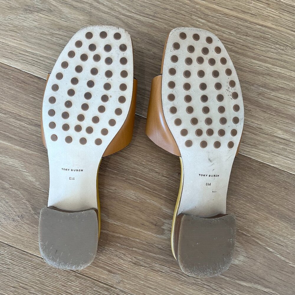 Tory Burch Bombe Miller Slide 25MM Sandal (Caramel) - Picture 3 of 8